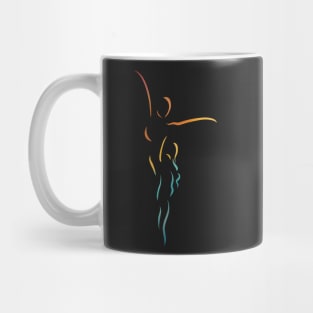 Ballerina abstract art print Mug